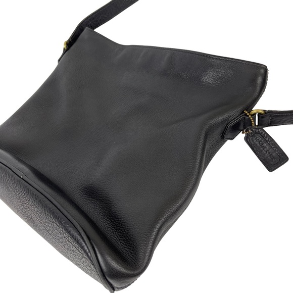 Vintage Coach Sonoma Black Pebbled Leather Bucket Crossbody Shoulder Bag 4906 - Picture 11 of 16